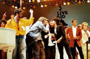 Una scena da Live Aid
