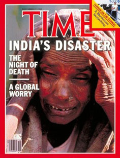 La copertina di Time su Bhopal