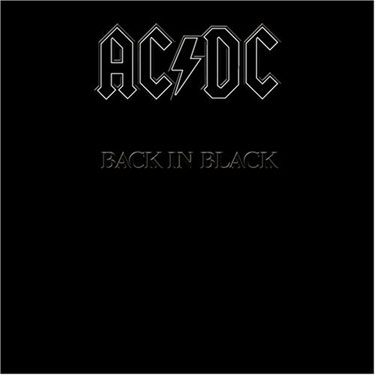 La copertina di Back in black