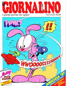 Pinky sulla copertina de Il giornalino